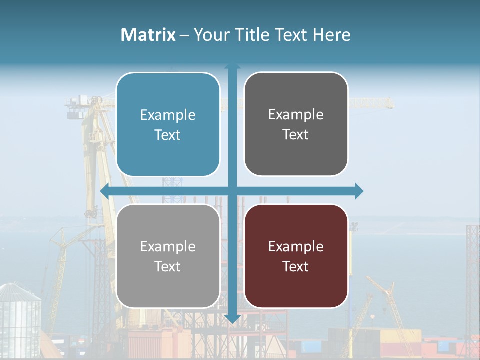 Blue Trade Scrap PowerPoint Template