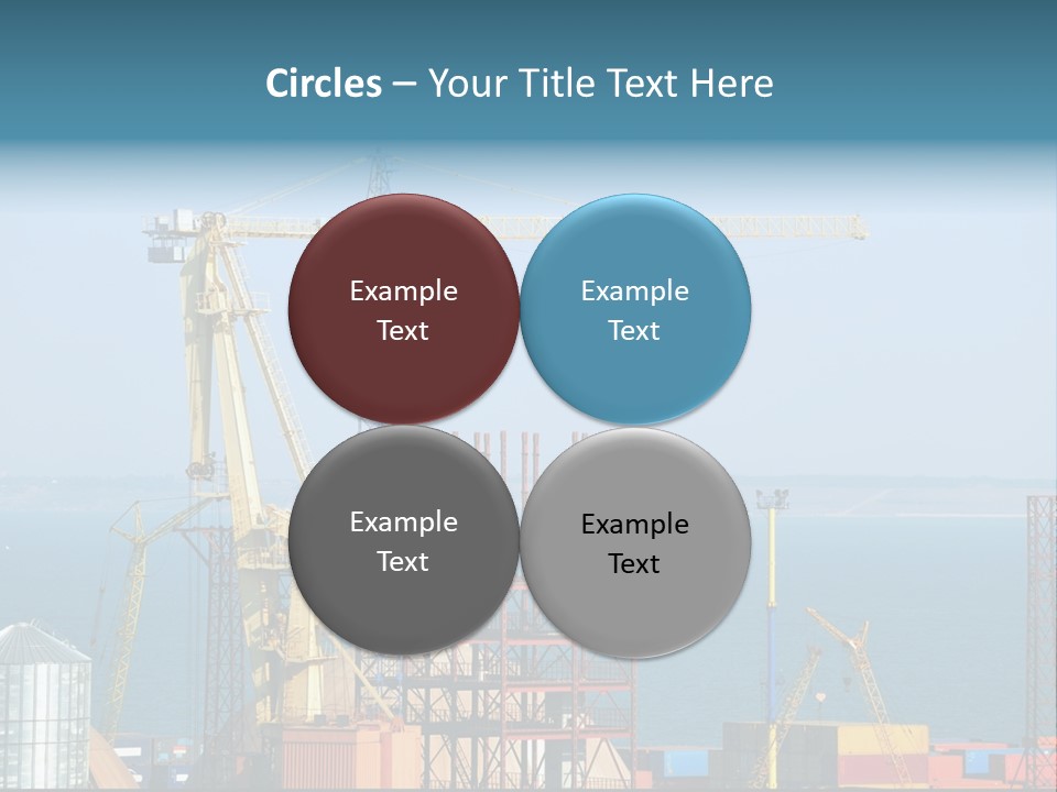 Blue Trade Scrap PowerPoint Template