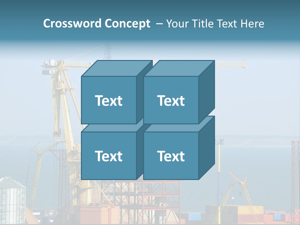 Blue Trade Scrap PowerPoint Template