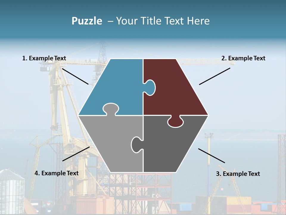 Blue Trade Scrap PowerPoint Template