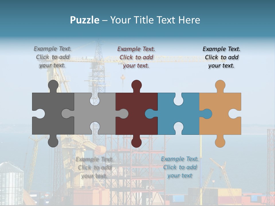 Blue Trade Scrap PowerPoint Template