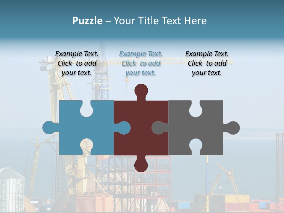 Blue Trade Scrap PowerPoint Template