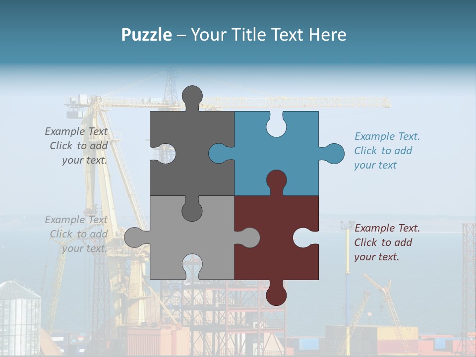 Blue Trade Scrap PowerPoint Template