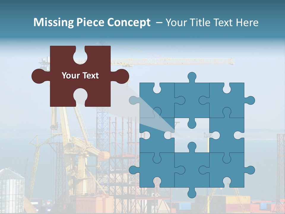 Blue Trade Scrap PowerPoint Template