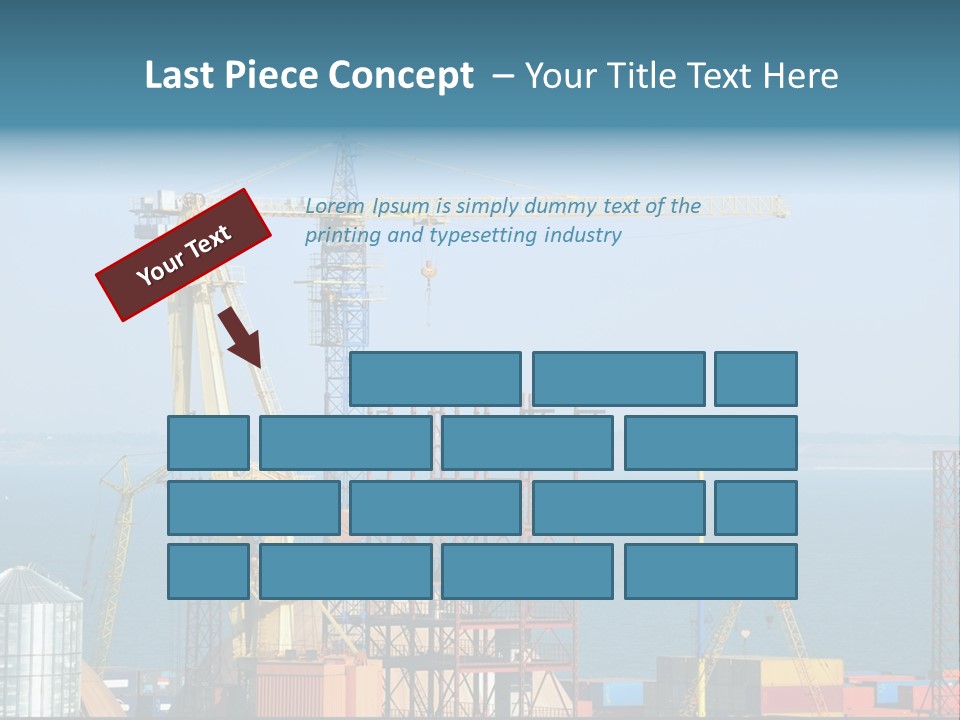 Blue Trade Scrap PowerPoint Template