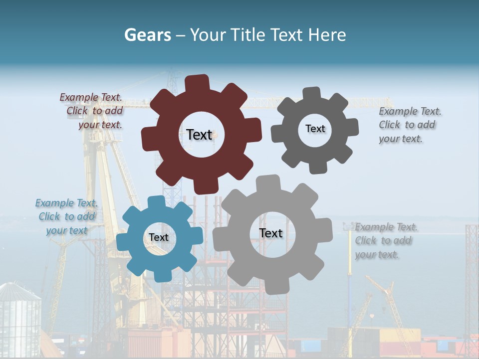 Blue Trade Scrap PowerPoint Template