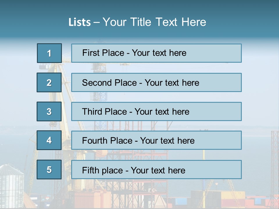 Blue Trade Scrap PowerPoint Template