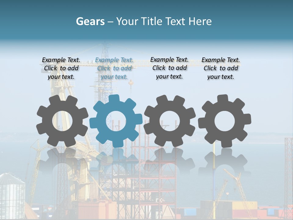 Blue Trade Scrap PowerPoint Template