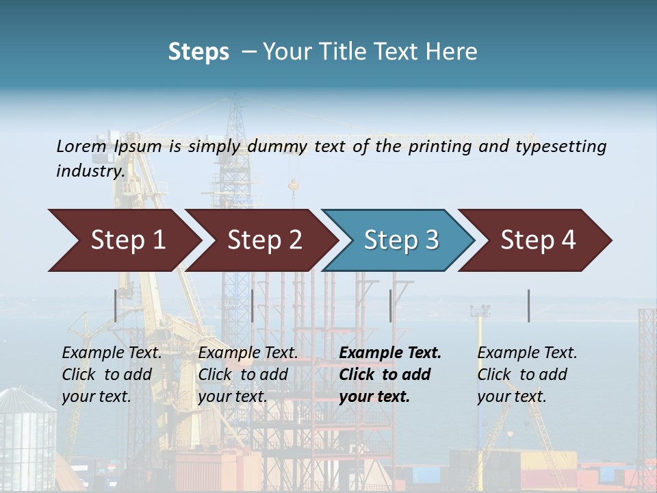 Blue Trade Scrap PowerPoint Template