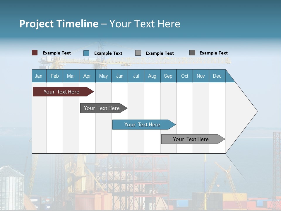 Blue Trade Scrap PowerPoint Template