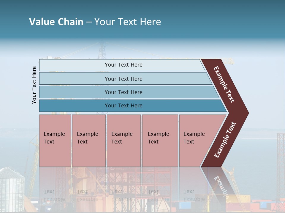 Blue Trade Scrap PowerPoint Template