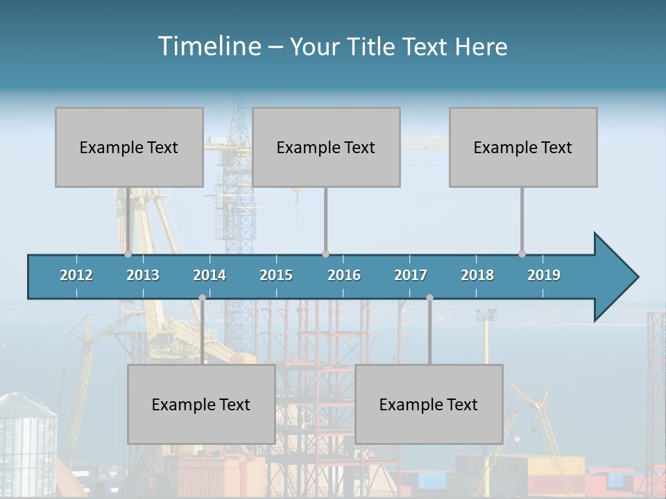 Blue Trade Scrap PowerPoint Template
