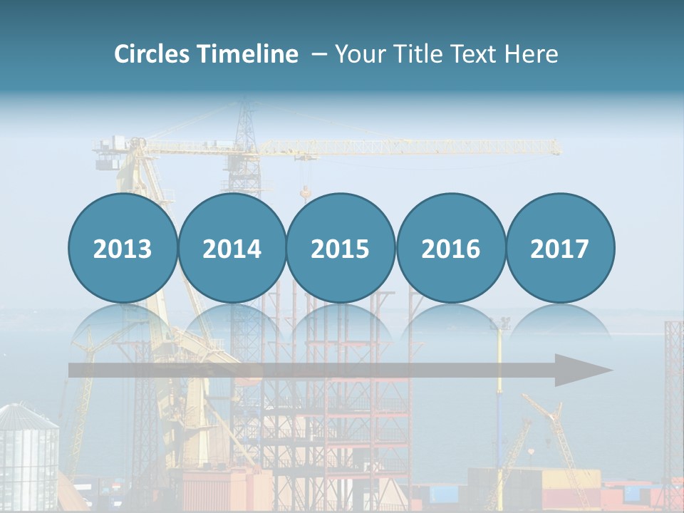 Blue Trade Scrap PowerPoint Template