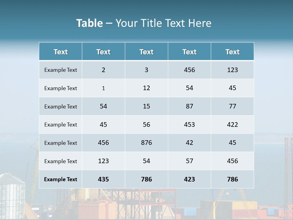 Blue Trade Scrap PowerPoint Template