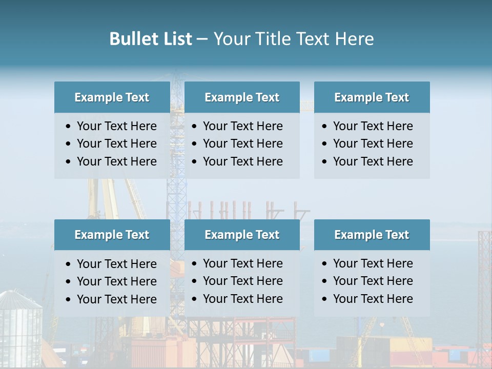 Blue Trade Scrap PowerPoint Template