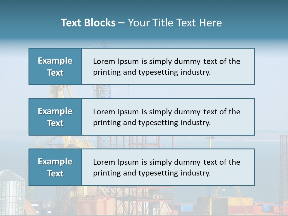 Blue Trade Scrap PowerPoint Template