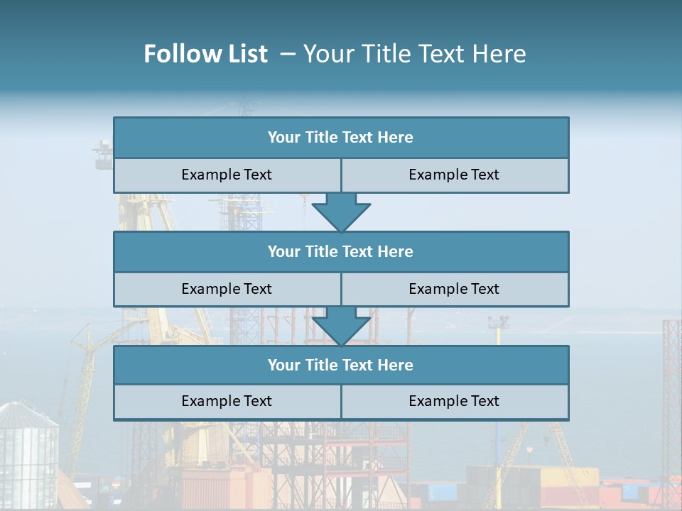 Blue Trade Scrap PowerPoint Template