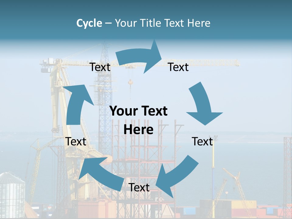 Blue Trade Scrap PowerPoint Template