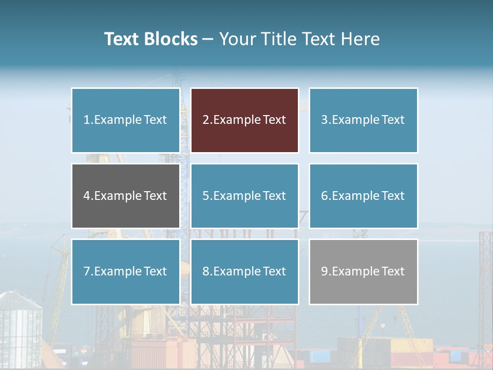 Blue Trade Scrap PowerPoint Template
