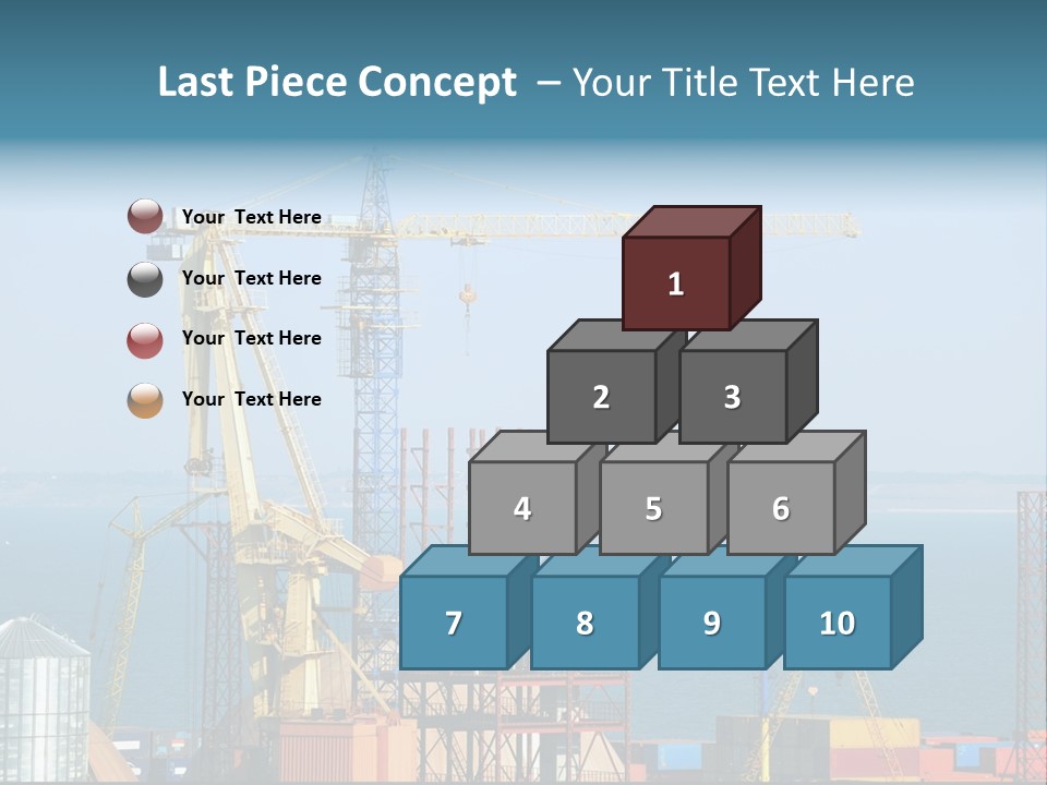 Blue Trade Scrap PowerPoint Template