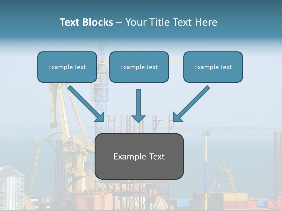 Blue Trade Scrap PowerPoint Template
