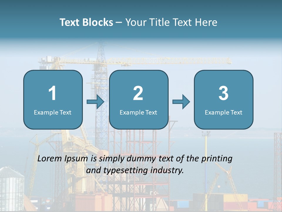 Blue Trade Scrap PowerPoint Template
