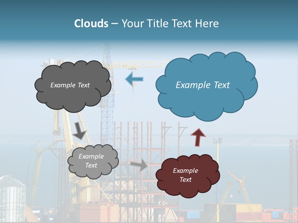 Blue Trade Scrap PowerPoint Template