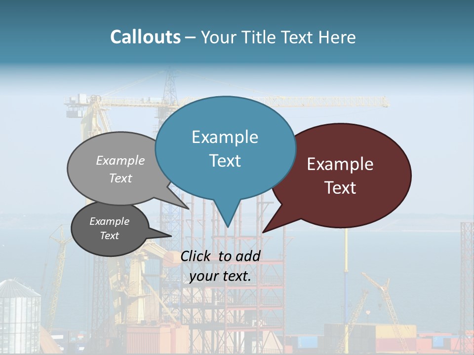 Blue Trade Scrap PowerPoint Template