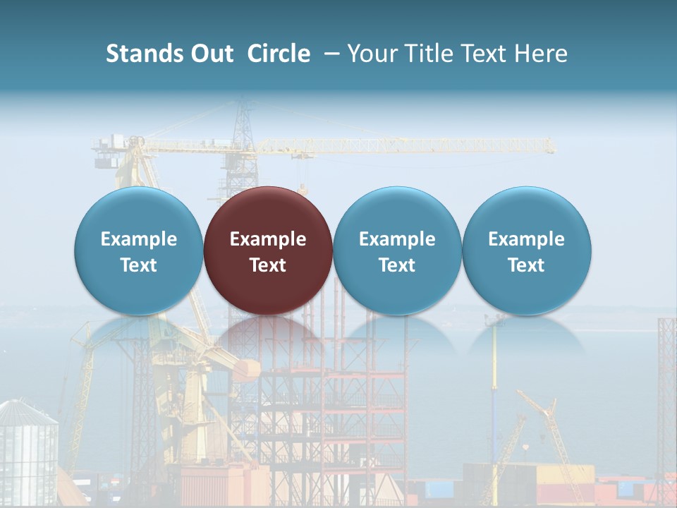 Blue Trade Scrap PowerPoint Template