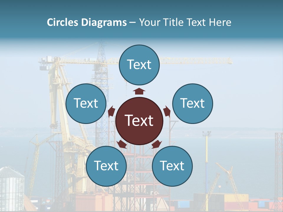 Blue Trade Scrap PowerPoint Template