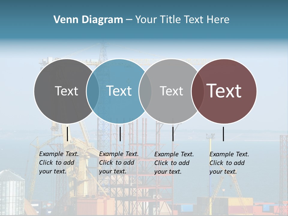 Blue Trade Scrap PowerPoint Template