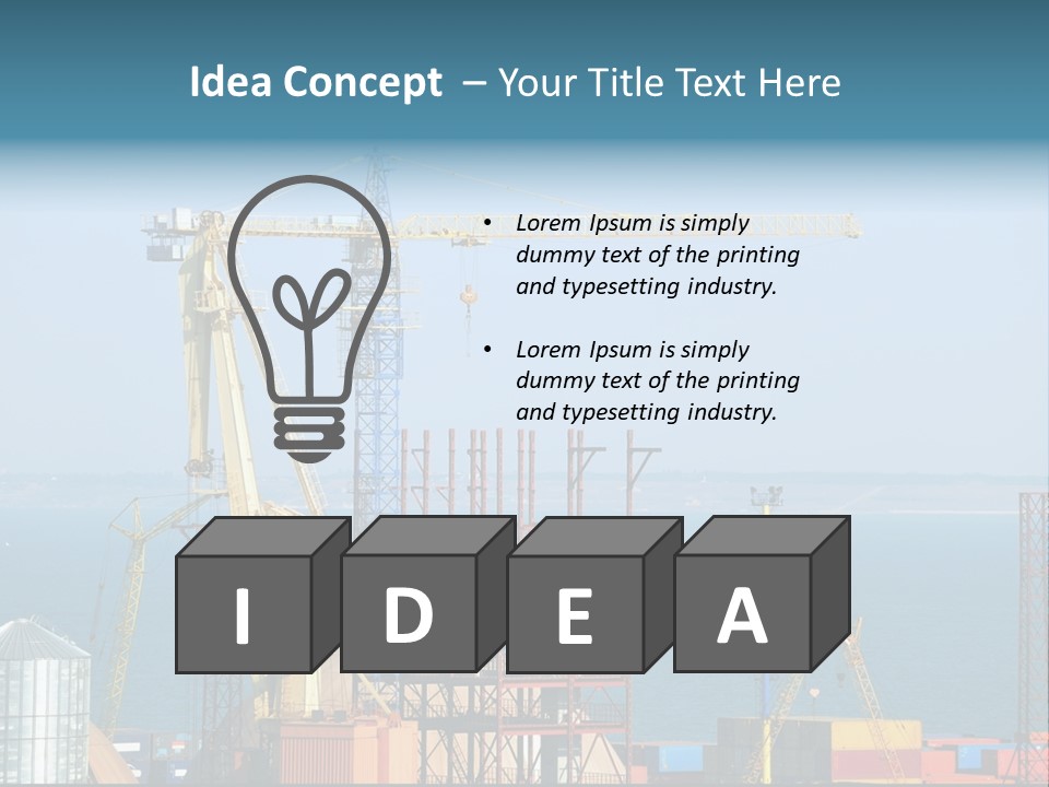 Blue Trade Scrap PowerPoint Template