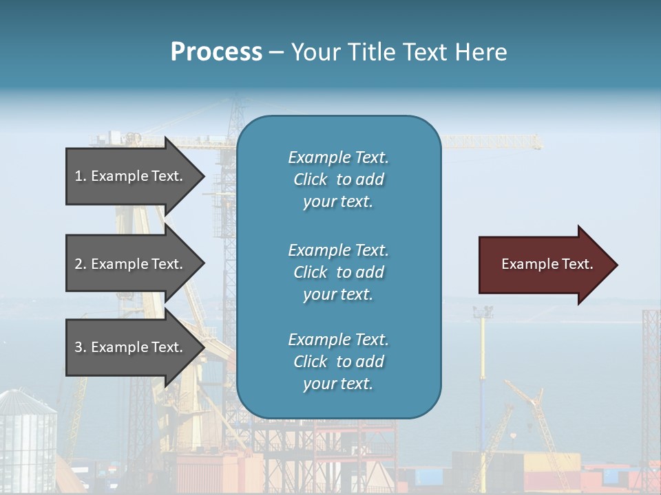 Blue Trade Scrap PowerPoint Template