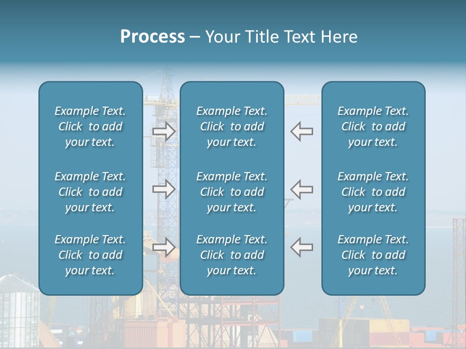 Blue Trade Scrap PowerPoint Template