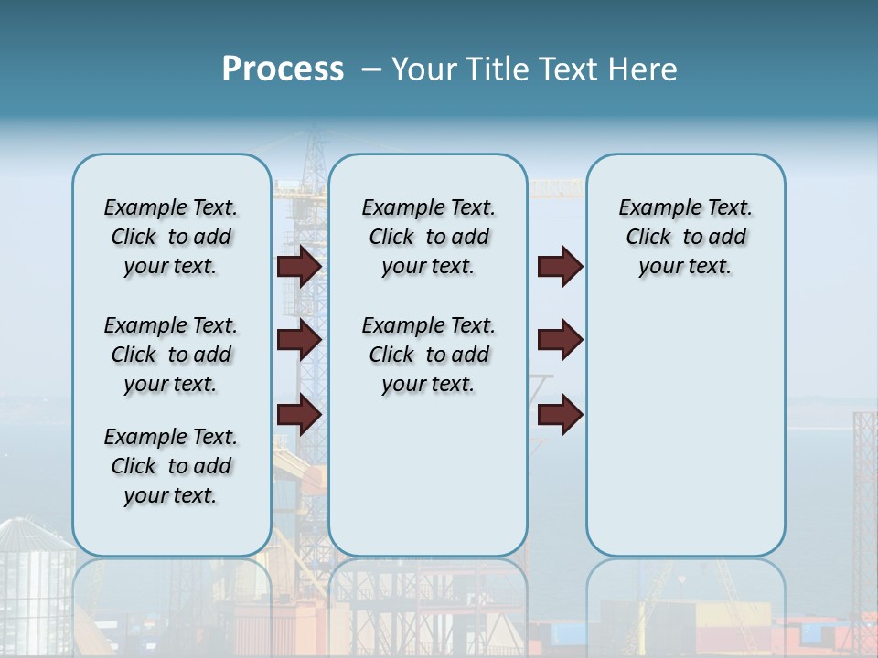 Blue Trade Scrap PowerPoint Template
