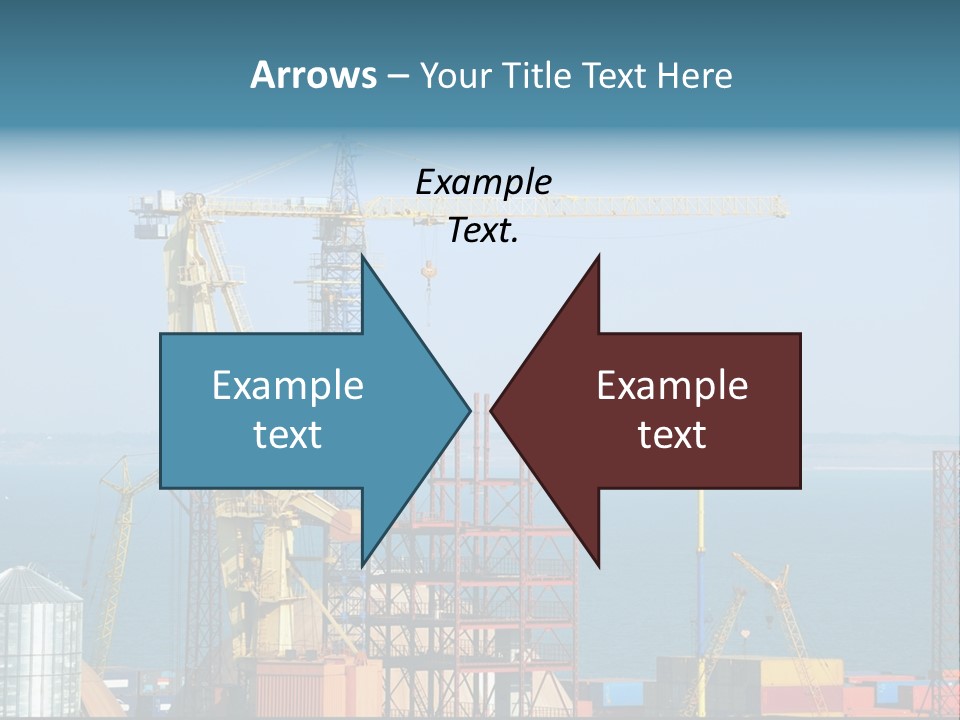 Blue Trade Scrap PowerPoint Template