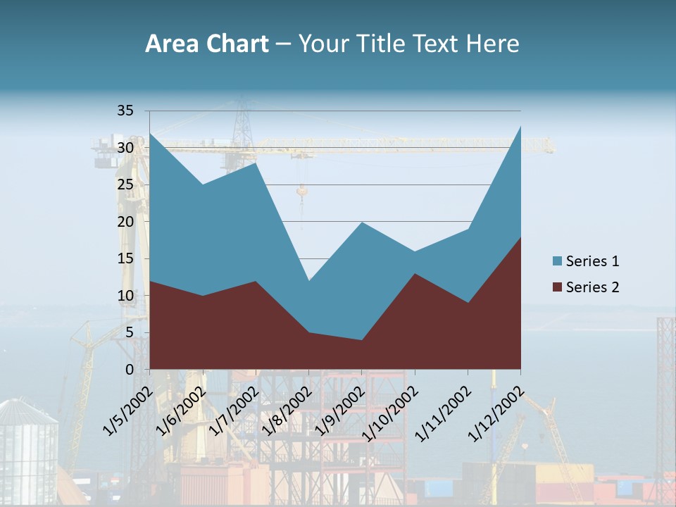 Blue Trade Scrap PowerPoint Template