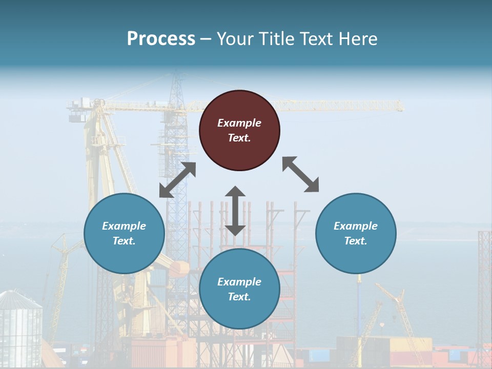Blue Trade Scrap PowerPoint Template
