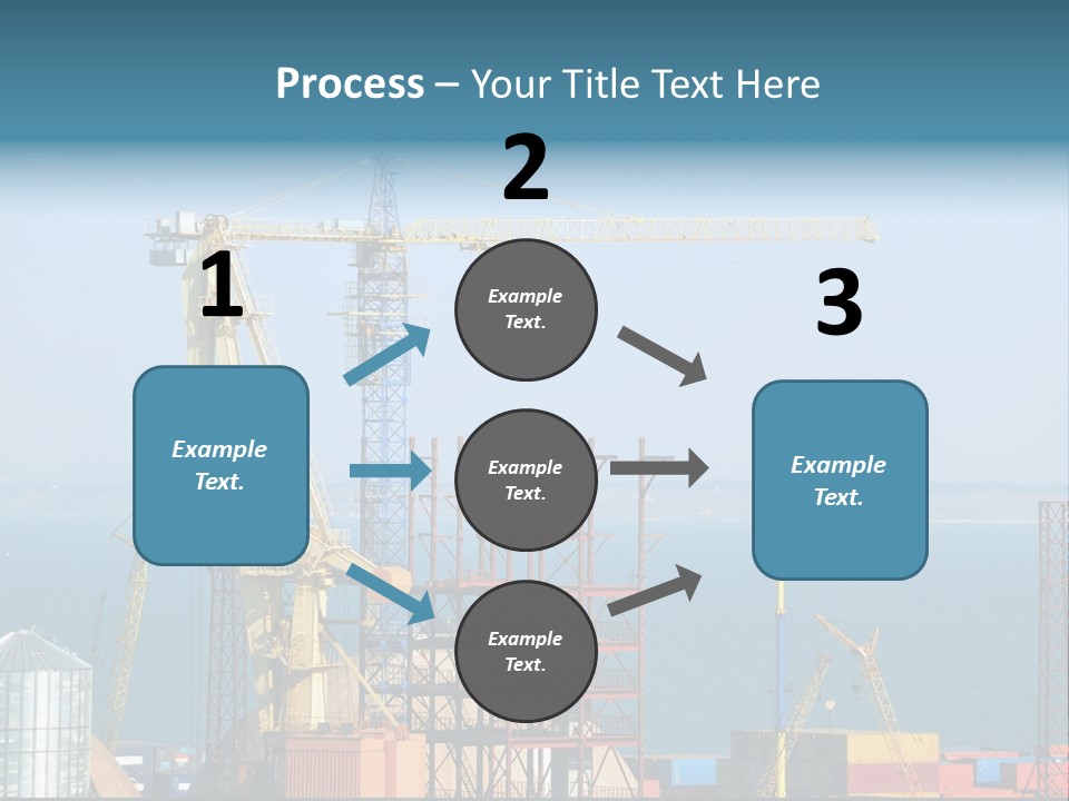Blue Trade Scrap PowerPoint Template