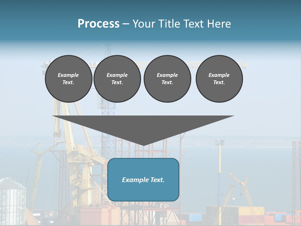 Blue Trade Scrap PowerPoint Template