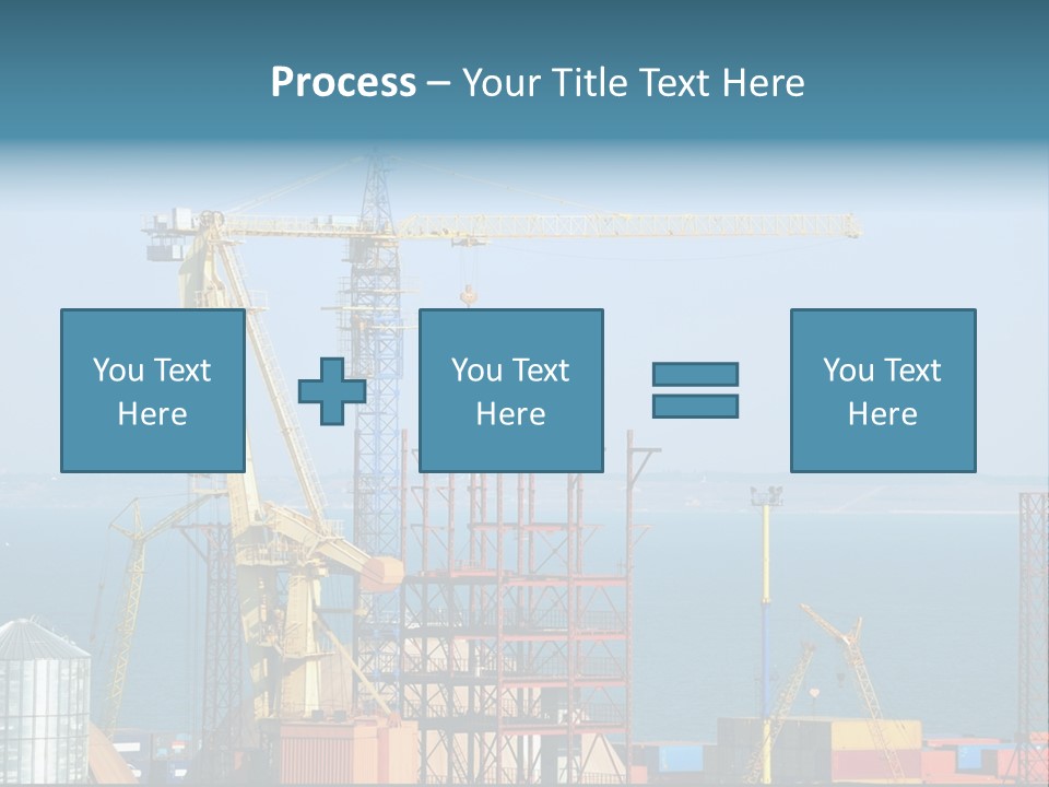 Blue Trade Scrap PowerPoint Template
