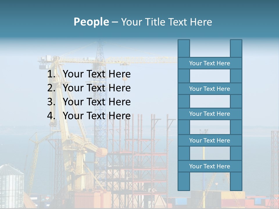 Blue Trade Scrap PowerPoint Template