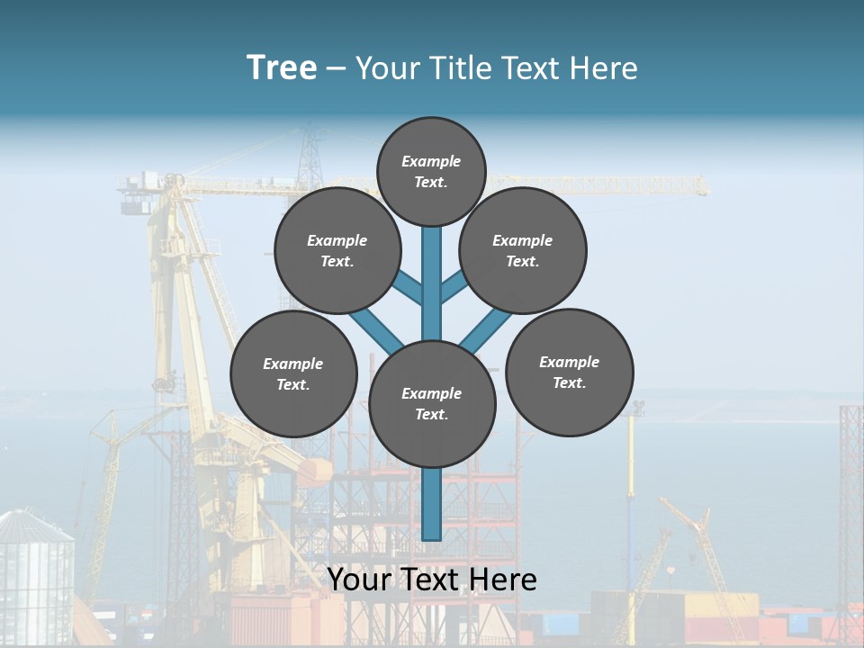 Blue Trade Scrap PowerPoint Template