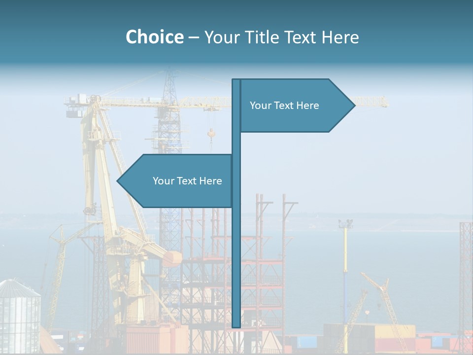 Blue Trade Scrap PowerPoint Template