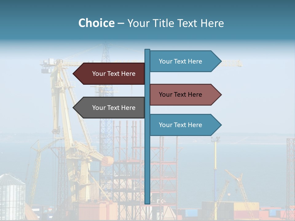 Blue Trade Scrap PowerPoint Template