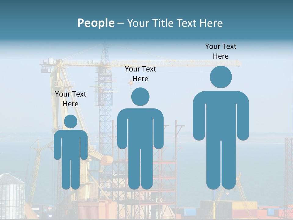 Blue Trade Scrap PowerPoint Template