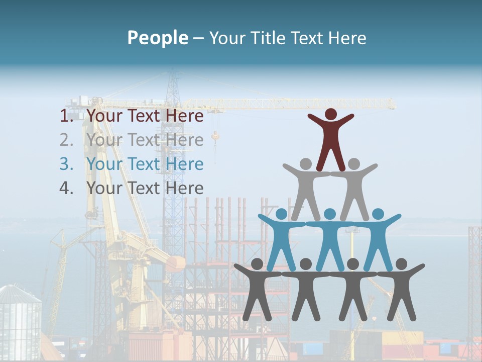 Blue Trade Scrap PowerPoint Template
