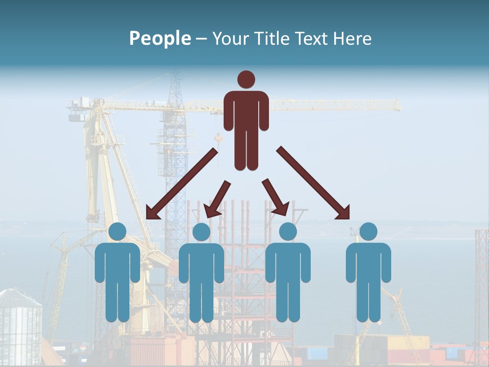 Blue Trade Scrap PowerPoint Template