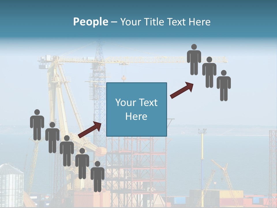 Blue Trade Scrap PowerPoint Template