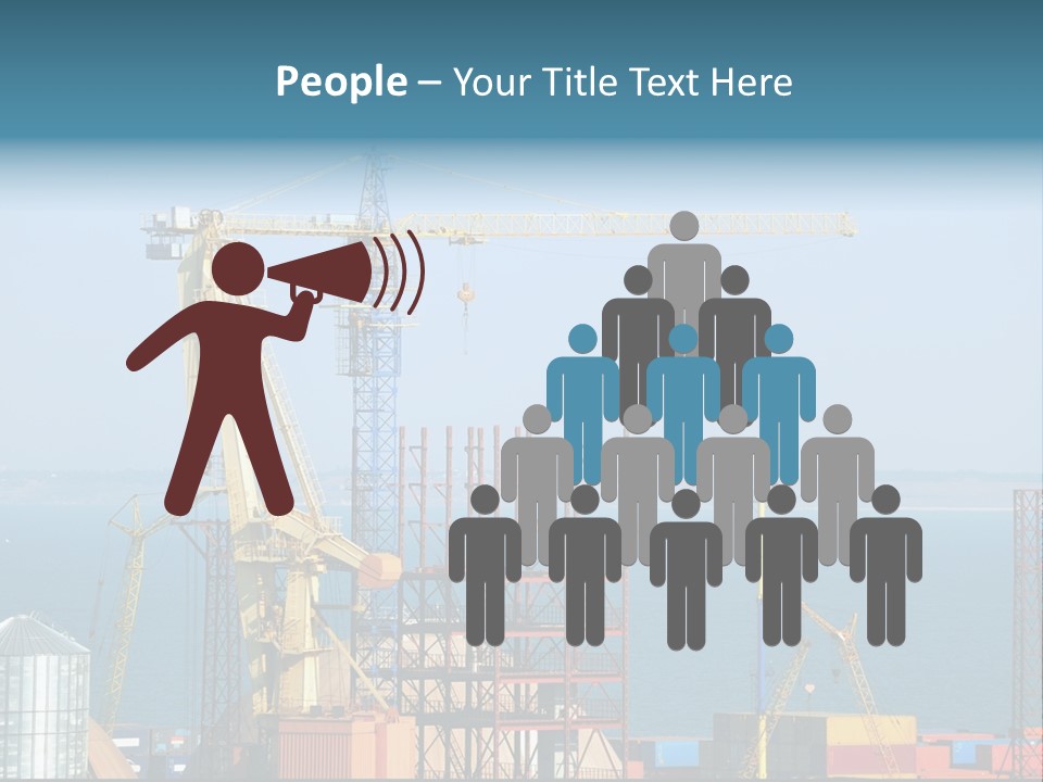 Blue Trade Scrap PowerPoint Template